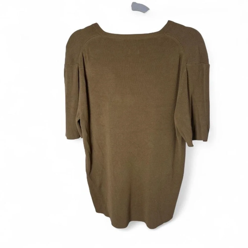 Polo by Ralph Lauren men's short-sleeve knitted crewneck t-shirt in brown XXL - Picture 2 of 4